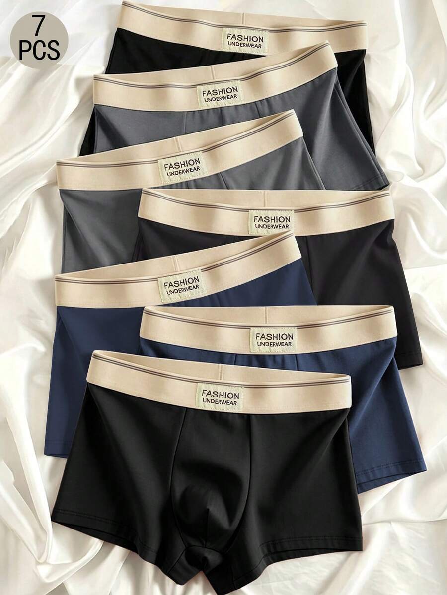 7pcs Men's Boxer Briefs, Men's Gift
