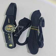 1 Inch Elastic Rubber Coated Ratchet Tie Down Strap, 25mm Wide, For Truck And Motorcycle Fastening - Double Hook Style - 3 Meters - View 7
