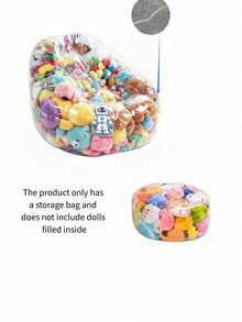 Storage Bean Bag Large Capacity PVC Zipper Storage Bag Bedroom Plush Doll Blanket Storage Bag Suitable For Nursery Playroom - Multicolor - View 17