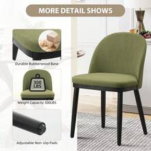 Dining Chairs - Green - View 4