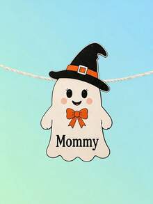 Custom Text Ghost Banner, Personalized Halloween Party Garland With Ghost Characters, Name Bunting For Halloween Parties, Home Decor, Trick Or Treat Celebration Decoration, Halloween Party Banner, Custom Ghost Garland For Kids And Adults. - Multicolor - View 18
