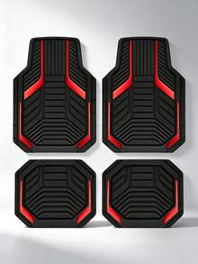 2/4Pcs Crystal Velvet Car Floor Mats, Non-3D Design, Anti-Slip Anti-Dust Interior Car Mats, Fits Most Car Models - A - View 6