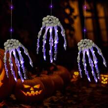 1PC Purple Light Big Ghost Claw String Lights, Suitable For Halloween Decoration, Holiday Lighting, Party, Room, Haunted House, Bar Decoration, Patio [Battery Box] - Demon Claw - View 2