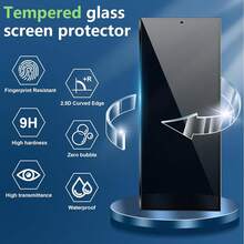 3pcs High Definition Privacy Tempered Glass Screen Protector Set, Anti-Peeping, Scratch-Resistant, Shock-Resistant, 9H Hardness, Easy Installation, Compatible With Samsung Galaxy Z Fold8/Z Fold 8 Ultra/Z Fold7/Z Fold 6/Z Fold5 Series - Clear - View 2