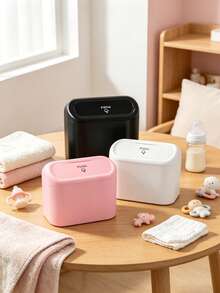 1/2pcs Minimalist Flip-Top Storage Box, Baby Supplies Desktop Organizer, Bedroom Dust-Proof Storage, Multi-Functional Storage Organizer - Multicolor - View 2