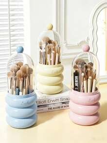Makeup Brush Holder Desktop Multi-Function Storage Box - Multicolor - View 1