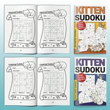 Kitten Sudoku Notebook Set, Cute Cat Logic Puzzle Activity Notebook, Includes Beginner, Intermediate, Advanced And Challenge Levels, Brain Training Grid, Portable Travel Learning Supplies - Kitten Sudoku Notebooks - View 7