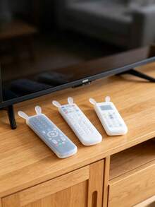 Long Transparent TV/Air Conditioner Remote Control Cover With Rabbit ...