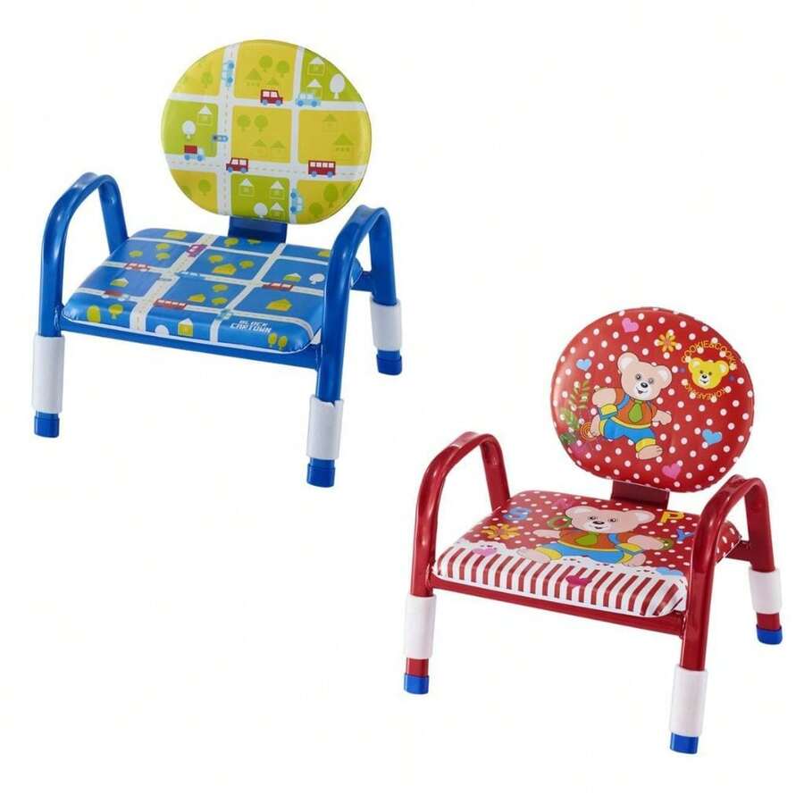Kit 2 Cadeirinha Infantil Menino Menina Com Encosto Assento Confortável Reforçada