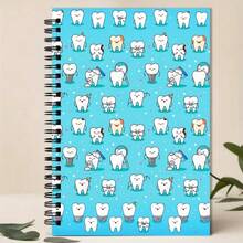 Different Teeth Spiral Notebook - Whimsical Cartoon Teeth Design, High-Quality Paper & Portable Size For Note-Taking, Studying, Creative Writing - Ideal For Students & Professionals, Notetaking Diary, Playful Design, Study Journaling, Office Workers - One Book (50 Pages, 100 Pages) - View 14