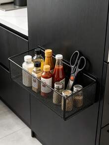 Magnetic Refrigerator Storage Rack, No-Drill Door-Mounted Holder For Masks, Keys, Umbrellas, Lightweight And Convenient Entryway Organizer, Also Suitable For Cabinet Storage, Fits Kitchen Door And Entryway Scenes, Designed For Space-Conscious Homes, Perfect Housewarming And Holiday Gift For Yourself Or Loved Ones, Adds Practicality And Order To Small Spaces - Multicolor - View 13