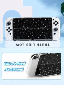 Xingji Minimalist Y2K Style Star & Polka Dot Element Game Console Protective Case, Suitable Compatible With Switch 2 (2025)/Switch OLED/Switch Console, Made Of Soft TPU Material Soft Shell/Hard Shell, Universal Storage Bag, No Need To Disassemble, Anti-Drop Anti-Dust, Ideal Gift Compatible With Switch Gamers - View 21