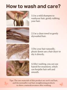 DOORES 14-24 Inch Seamless Clip-In Hair Extensions, 130g-160g 7pcs Real Human Hair Invisible PU Skin Weft, Walnut Brown To Grayish Brown And Bleached Blonde (B), Natural Remy Straight Hair - S3/8/613 - View 11