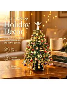 DIY Beaded Christmas Tree Set, Holiday Creative Handmade Glowing Atmosphere Christmas Tree Decoration Set - Multicolor - View 3