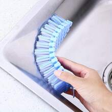 1pc Multi-Function Soft Bristle Cleaning Brush - Ergonomic Handle, Durable Blue Plastic Laundry, Kitchen, Dishware & Delicate Surface Scrubbing Brush - Gentle & Effective Cleaning Tool, Convenient Grip Design, Sturdy Construction, Home Cleaning Essential - Multi-color - View 2