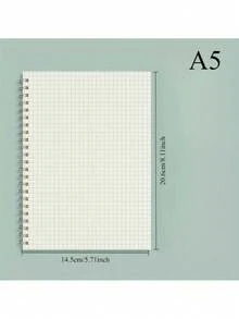 1/2 قطعة دفتر ملاحظات متعدد المواصفات، دفتر ملاحظات شبكة مزدوجة الحلقة، كتاب كتابة شبكة عالي الجمالية، دفتر سجل الحسابات والمخطوطات، تنظيم الأفكار والخطط، سجل الرسوم البيانية على المكتب، جمع المعلومات اليومية، صغير الحجم وقابل للحمل، قرطاسية المكتب، لوازم المدرسة، لوازم المكتب، موسم العودة إلى المدرسة - أبيض - مشاهدة 8
