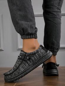Men's Casual Sports Shoes, All-Season Wear, Retro Classic Style, Soft Comfortable Breathable Soft Sole Lightweight, Versatile Daily Commute - Black - View 4
