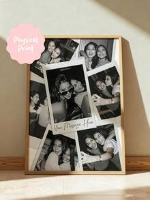 Personalized Photo Collage Frame, Photo Collage Poster, Customized Photo Print Wall Decor, Best Friend Gift, Birthday And Anniversary Gift - Multicolor - View 7