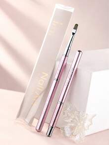 JOCNAIL Colorful Sandblasted Handle Nail Art Brush Dual Head Liner Painting Drawing Pen Metallic Aluminum UV Gel Manicure Tool - Multicolor - View 3