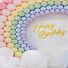 AFYPRTY 1pc Happy Birthday Background Decoration Felt Birthday Sign For Balloon Arches Background Decor Birthday Party Decor Photo Props - View 2