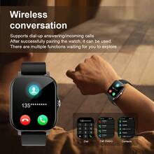 Exquisite Fashionable Sports Smart Watch, Wireless Calling, Multiple Sports Modes, Message Notifications, Fitness Tracking, Calorie And Distance Tracking, Music Control, Remote Camera Control And More Multifunctional Smart Watch, Suitable For Men And Women, Holiday Gift - Multicolor - View 7
