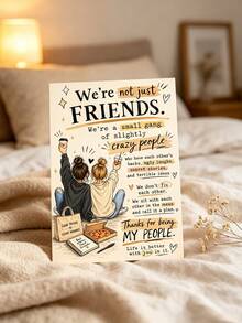 Humorous Best Friend Greeting Card, We Are More Than Just Friends Friendship Thank You Card, Women Best Friend Birthday Gift, Touching Memorial Card For Special Occasions - Multicolor - View 4