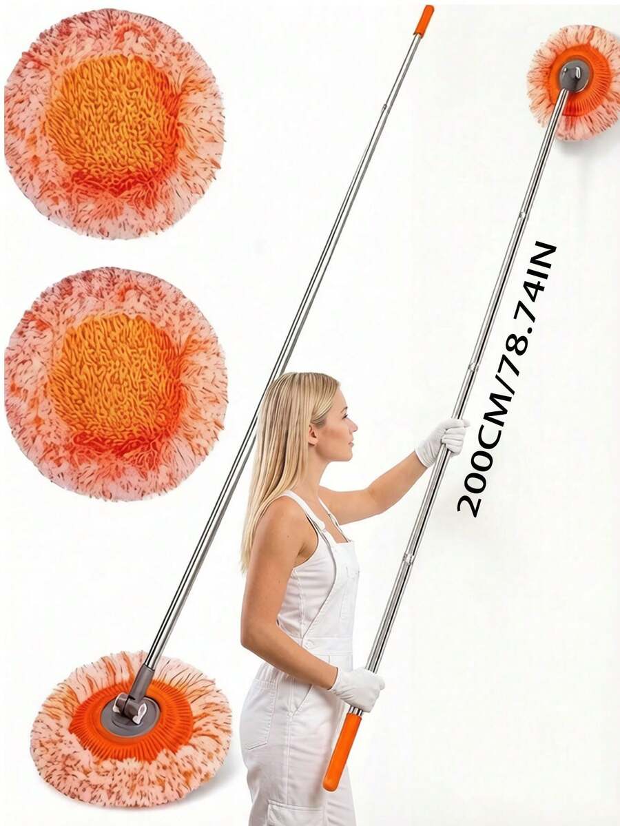 1pc Long Handle Wall Cleaning Mop, Multi-Function Wall Cleaning Mop, Dusting Duster, Telescopic Dusting Duster, Back To School Season