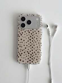 1pc Korean Minimalist Autumn/Winter Brown Leopard Y2K Phone Case, Premium High-End Style, Compatible With Phone 18 Pro Max/18 Pro/17 Pro Max/17 Pro/17/16 Pro/16/16 Pro Max/15 Pro/15 Pro Max/Shockproof IMD/14 Pro/14 Pro Max/14/13 Pro Max/13 Pro/13/12 Pro Max/12 Pro/11 Pro Max/11, Unique Niche Design, Smooth Touch, Popular Holiday And Birthday Gift - Multicolor - View 1