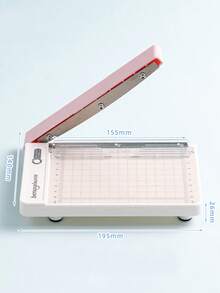 One Paper Cutter With Colored Grid Lines And A Ruler, For Photo Cutting, Cardstock, Scrapbooking, Labels, DIY Crafts, Office Use, School Supplies, Back-To-School Season, And When There Is No Electricity. - Multicolor - View 9