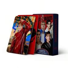 55 قطعة متوفرة في المخزون بطاقات ألبوم مخصصة جديدة لفرقة Sanos Boy Band بطاقات LOMO صغيرة ملحقات المشاهير KOP - متعدد الألوان - مشاهدة 2