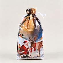 2pcs/5pcs/10pcs Multi-Color Multi-Style Drawstring Christmas Gift Bags, 3D Drawstring Bags, Extra Large Christmas Gift Packaging Bags, Wine Bottle Packaging Decorative Bags - Multiple Styles - View 33