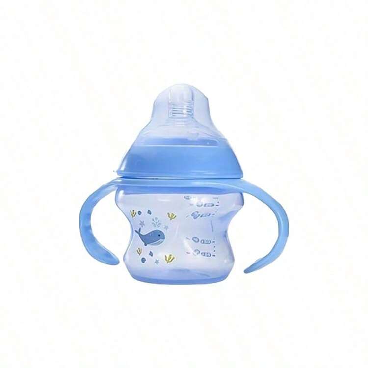 260ml/150ml 趣味印花寬口PP嬰兒奶瓶，附手把，弧形易握餵奶瓶，牛奶瓶 - 彩色 - 查看 14