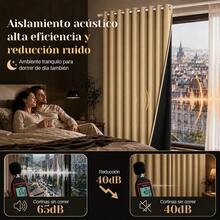 HOGAR YUME Curtains - Beige - View 3