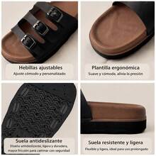 Women Flat Sandals - Black - View 5