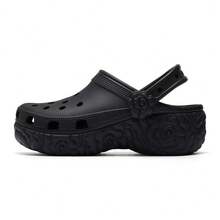 Crocs Hollow Out Clogs Women's Classic Platform Bloom Clog - Black - View 1