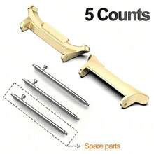 Set Konektor Adaptor 5 Buah Kompatibel dengan Galaxy Watch Ultra 47mm, Galaxy Watch 8 Classic, Termasuk 2 Konektor dan 3 Lug Jam Tangan Asli, Konverter Tali Universal Pengganti Aksesoris Casing Jam Tangan untuk Tali Jam Tangan Pintar 20mm dan 22mm - Perak - View 15