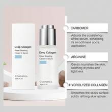 Deep Collagen Cream 2-In-1 Serum, Hydrating Moisturizing Firming Elastic Repairing Rough Skin Day & Night Facial Skincare Essence 30ml - 1 Bottle Of Serum - View 6