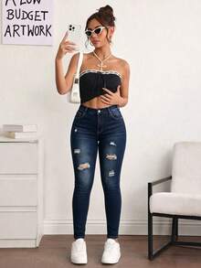 Women Jeans - Dark Wash - View 5