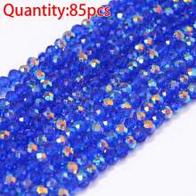 85pcs 6mm AB Colorful High Gloss Flat Crystal Glass Beads DIY Jewelry Making Accessories For Necklace Bracelet Pendant Loose Beads - High-shine Flat Crystal Glass Beads - View 12