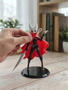 1Pc Hollow Knight Silksong Collectible PVC Figure Statue Red Cape Dynamic Pose Game Character Model Ornament Exquisite Detailed Desktop Display Decor Collectible Toy Ideal Birthday Fan Gift For Gamer Anime Enthusiasts Shelf Tabletop Decoration - Multicolor - View 6