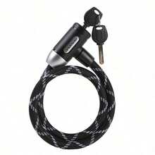 1pc PVC Fully Coated Anti-Scratch Steel Cable Lock, Universal Small Chain Lock For Road Bike, Electric Bike, Yard Fence, Portable And Easy To Store - Multicolor - View 8