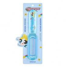 Miniso The Powerpuff Girls 2-In-1 Folding Hairbrush With Built-In Mirror, Portable Pocket Air Cushion Massage Comb, Suitable For Girls' Travel And Daily Use - Multicolor - View 13