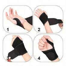 1 Piece Set - Sports Compression Wrist Protection, Fitness Badminton Anti Sprain Wrapped Wrist Protection, Breathable And Adjustable Strap, Hand Palm Auxiliary Belt - View 2