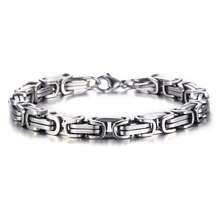 Hip Hop Punk Stainless Steel Non-Fading Emperor Chain Necklace Accessory For Men - steel color - View 8