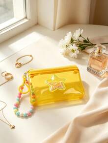 Fashion Star PVC Quicksand Color Transparent Color-Changing Bag, Card Holder, Red Envelope Pouch, Earphone Case, Zipper Small Wallet Pendant - Multicolor - View 7