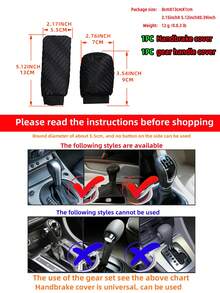MEIKAXIU 3pcs Breathable 3D Grid Mesh Car Steering Wheel Cover, Gear Shift Cover, Handbrake Cover, Fits 14.5-15 Inch, Car Accessories For Women - Large Mesh Grid - View 4