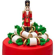Nutcracker Silicone Mold Christmas, Icing Resin Baking Mold For Cake Decor, DIY Candy Chocolate Cookie Sugar Art Tool, Non-Stick Mold For Candle & Clay Making, Reusable Holiday Baking Supply - Beige - View 5