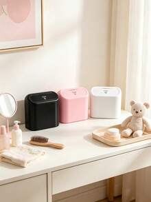 1/2pcs Minimalist Flip-Top Storage Box, Baby Supplies Desktop Organizer, Bedroom Dust-Proof Storage, Multi-Functional Storage Organizer - Multicolor - View 10