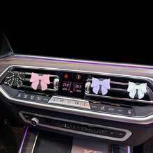 4 peças/2 peças Clipe de Ventilação de Ar-Condicionado de Carro com Fragrância Leve e Duradoura para Decoração de Interior de Carro Acessórios de Carro para Mulheres - A - Visão 6