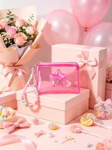 Fashion Star PVC Quicksand Color Transparent Color-Changing Bag, Card Holder, Red Envelope Pouch, Earphone Case, Zipper Small Wallet Pendant - Multicolor - View 6